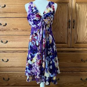 Donna Ricco beautiful floral cocktail/wedding dress